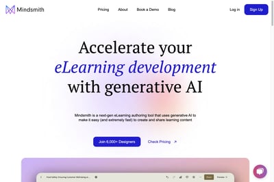 Mindsmith - eLearning development with Generative AI preview